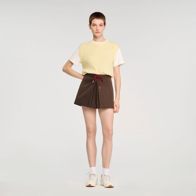 Skorts a pieghe
