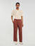 Pantaloni larghi in cotone elasticizzato