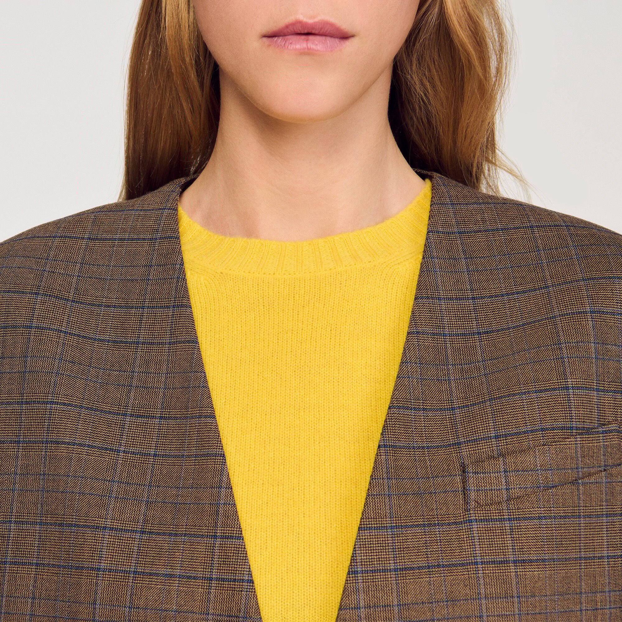 Giacca oversize a quadri