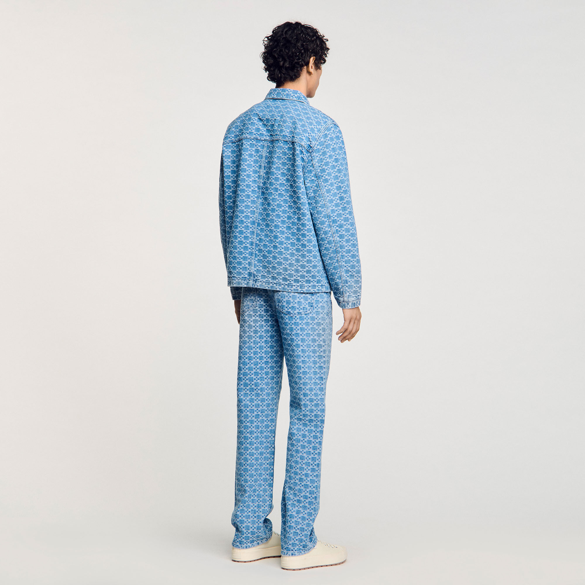 Giacca in jeans square cross