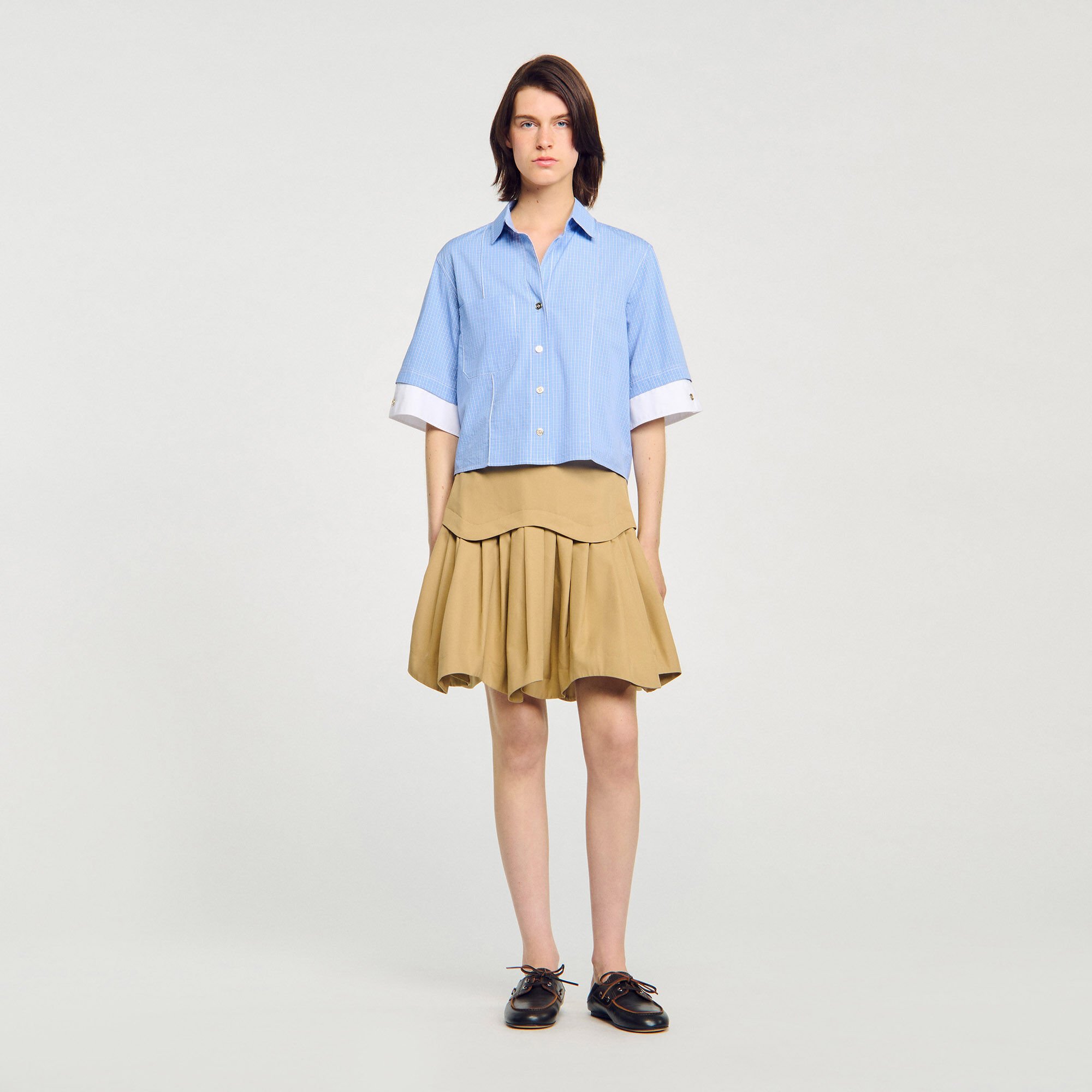 Camicia a quadri oversize