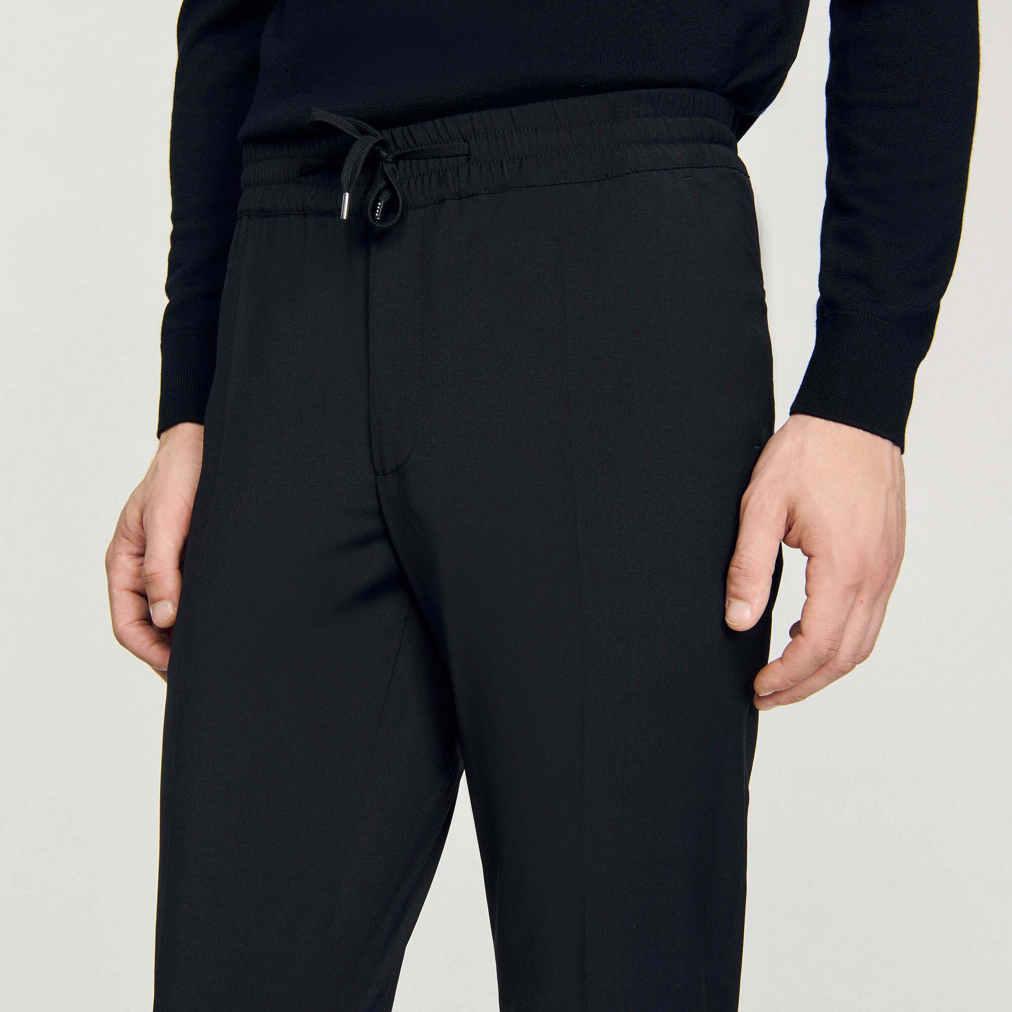 Pantaloni dritti elasticizzati