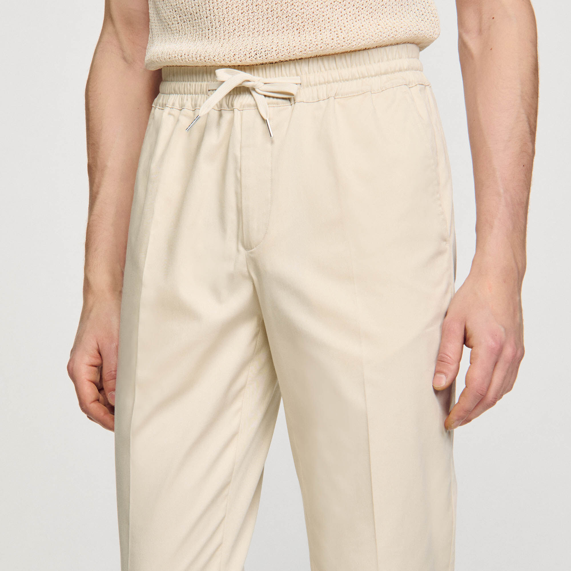 Pantaloni dritti elasticizzati