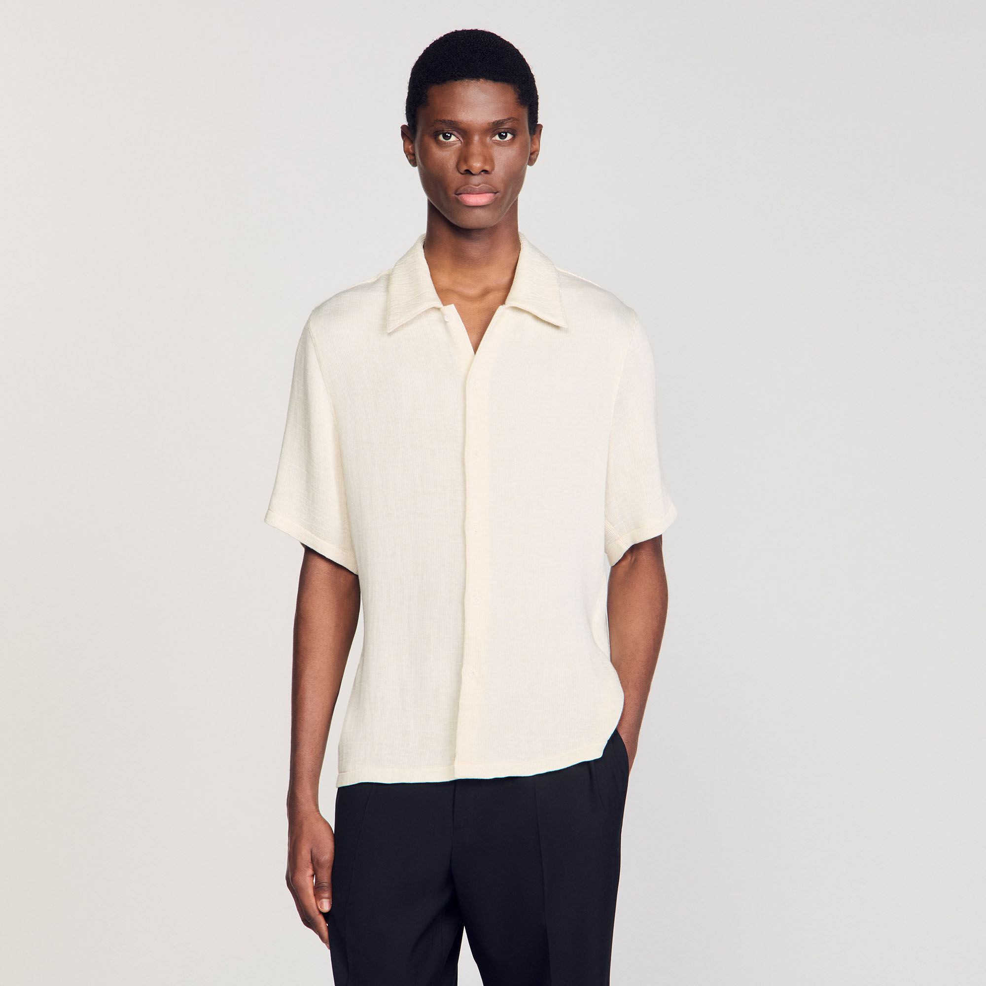 Camicia plissettata