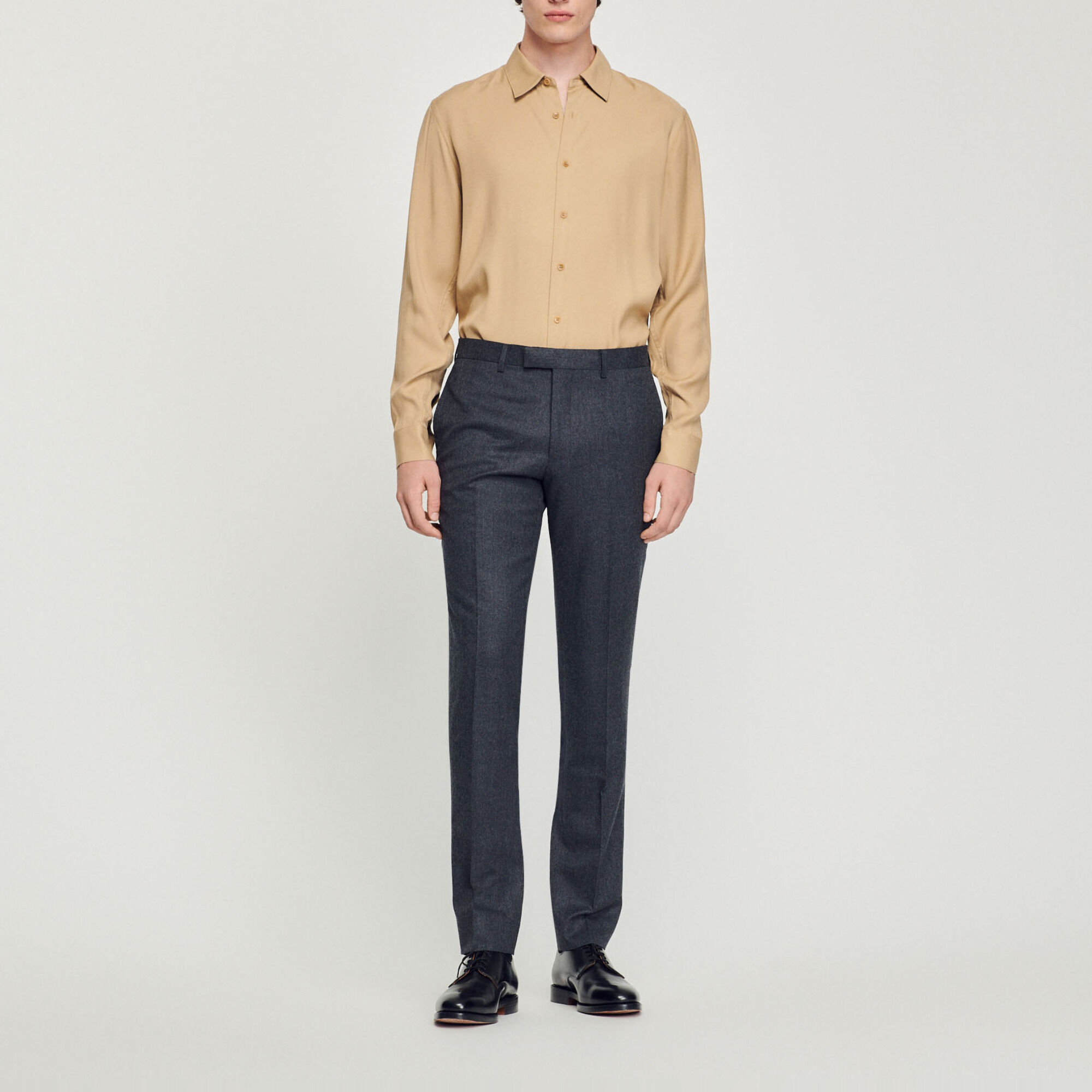 Pantaloni da completo in flanella