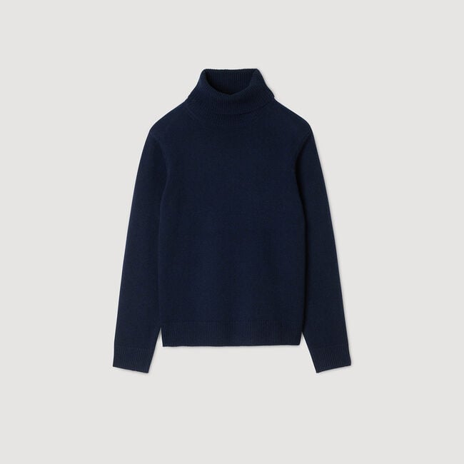 Maglione dolcevita in lana e cashmere