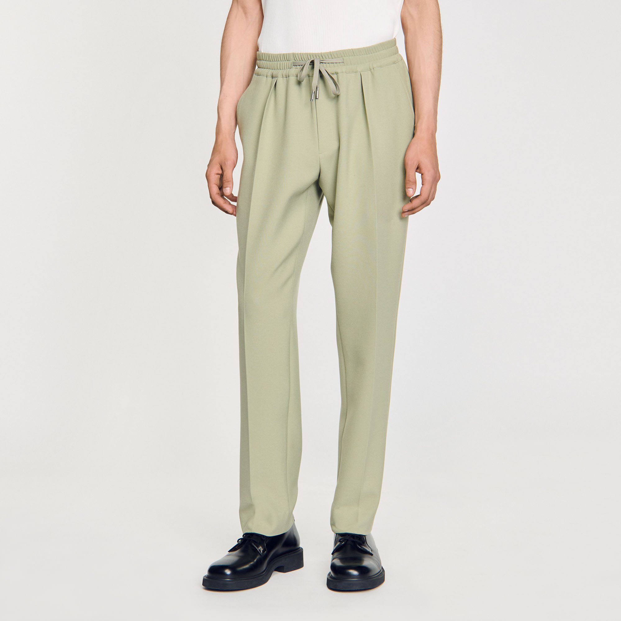Pantaloni dritti elasticizzati