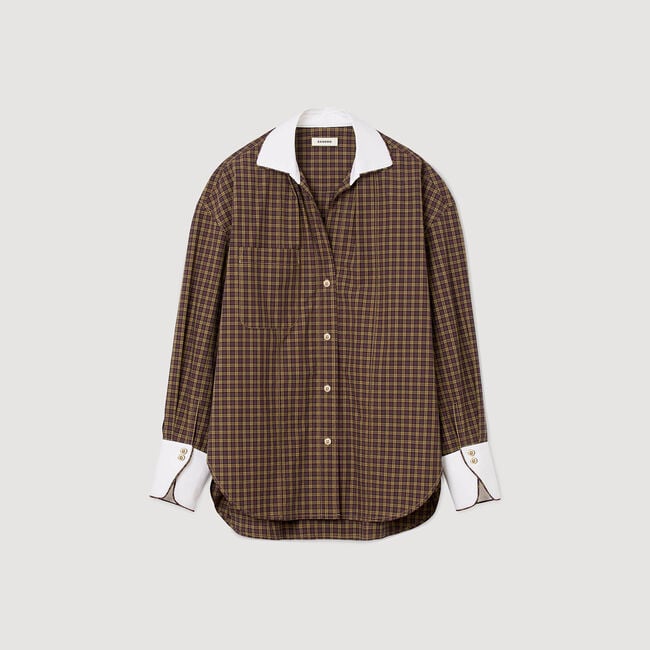 Camicia bicolore a quadri