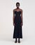 Abito bustier in maglia
