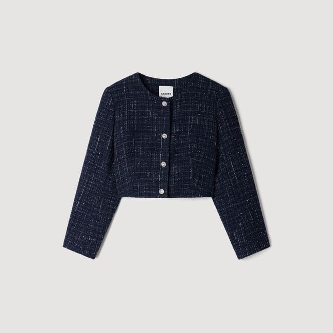Giacca in tweed fantasia