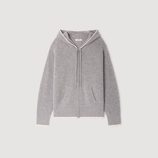 Cardigan con cappuccio
