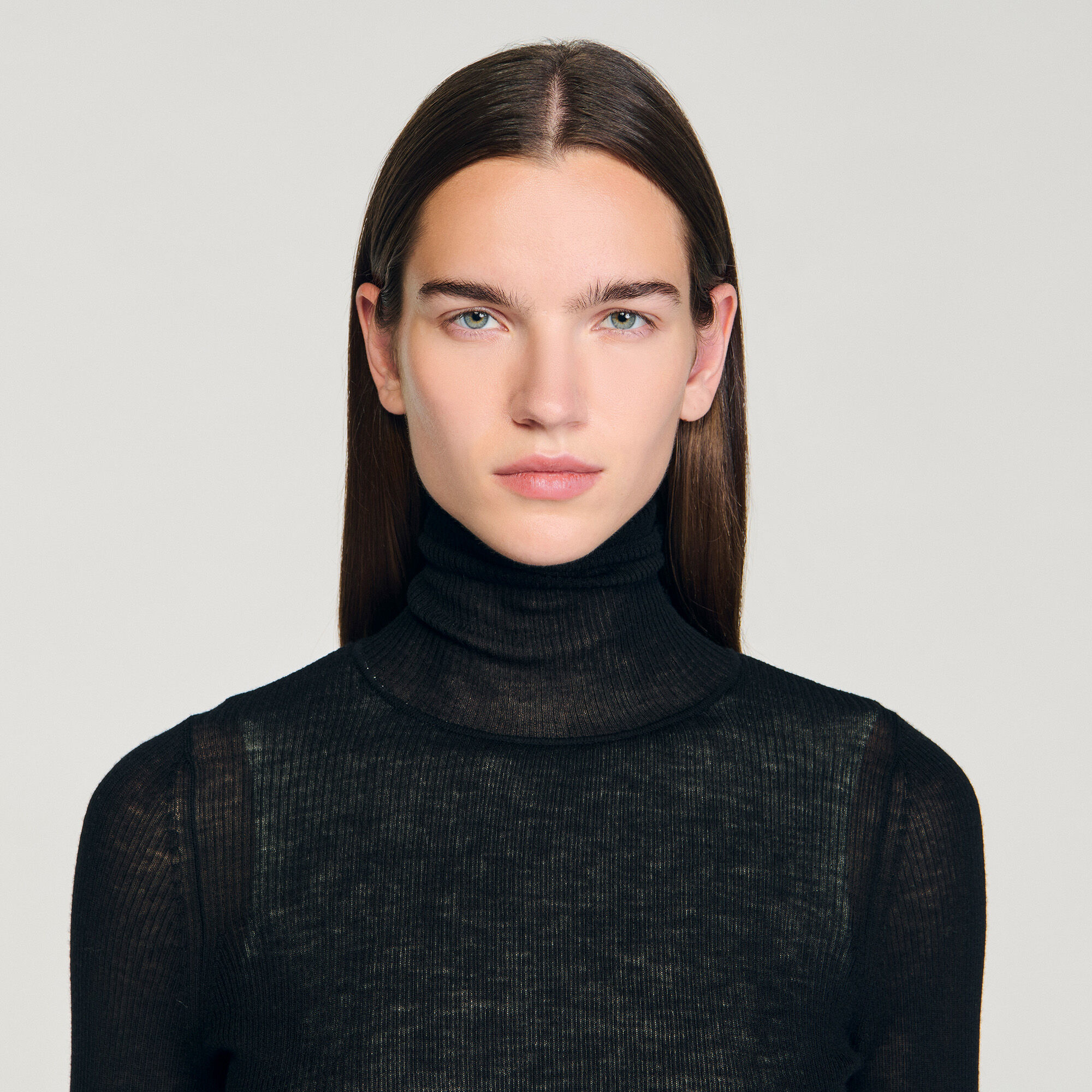 Maglione con collo alto 2 in 1