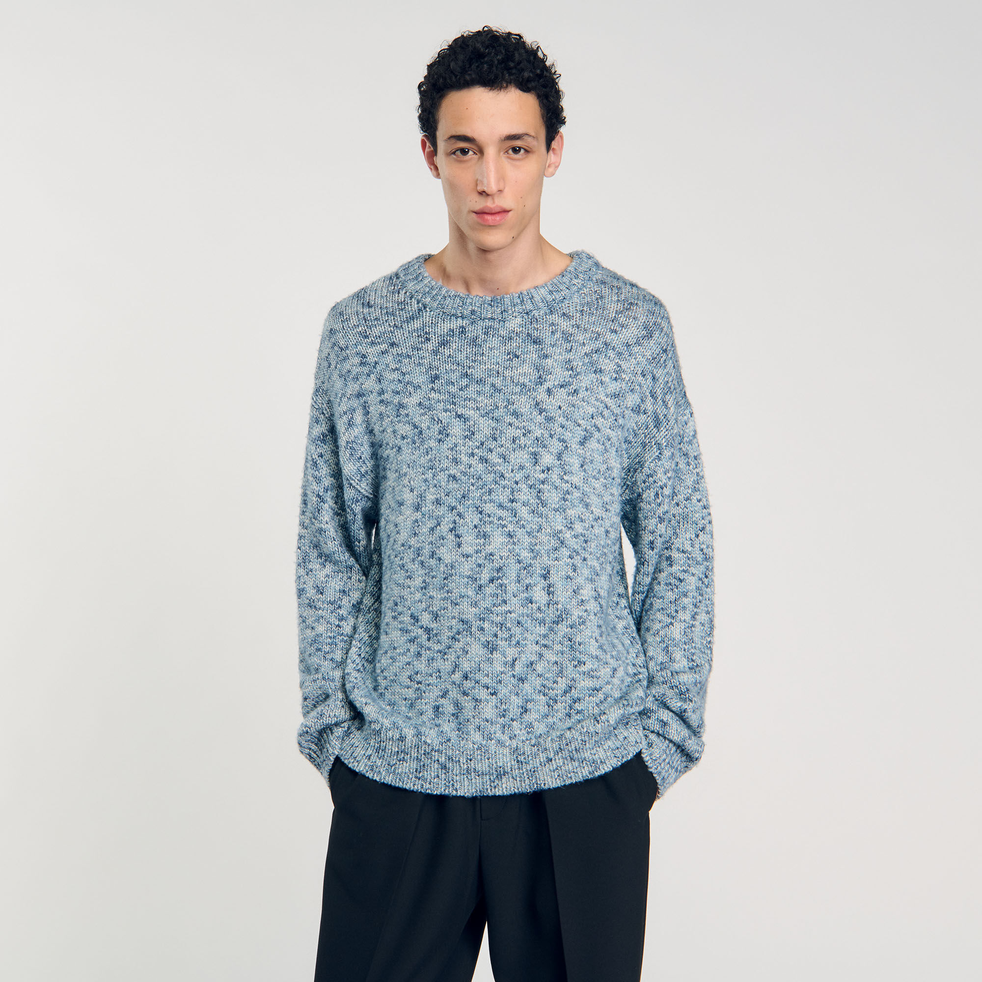 Maglione in maglia mouliné