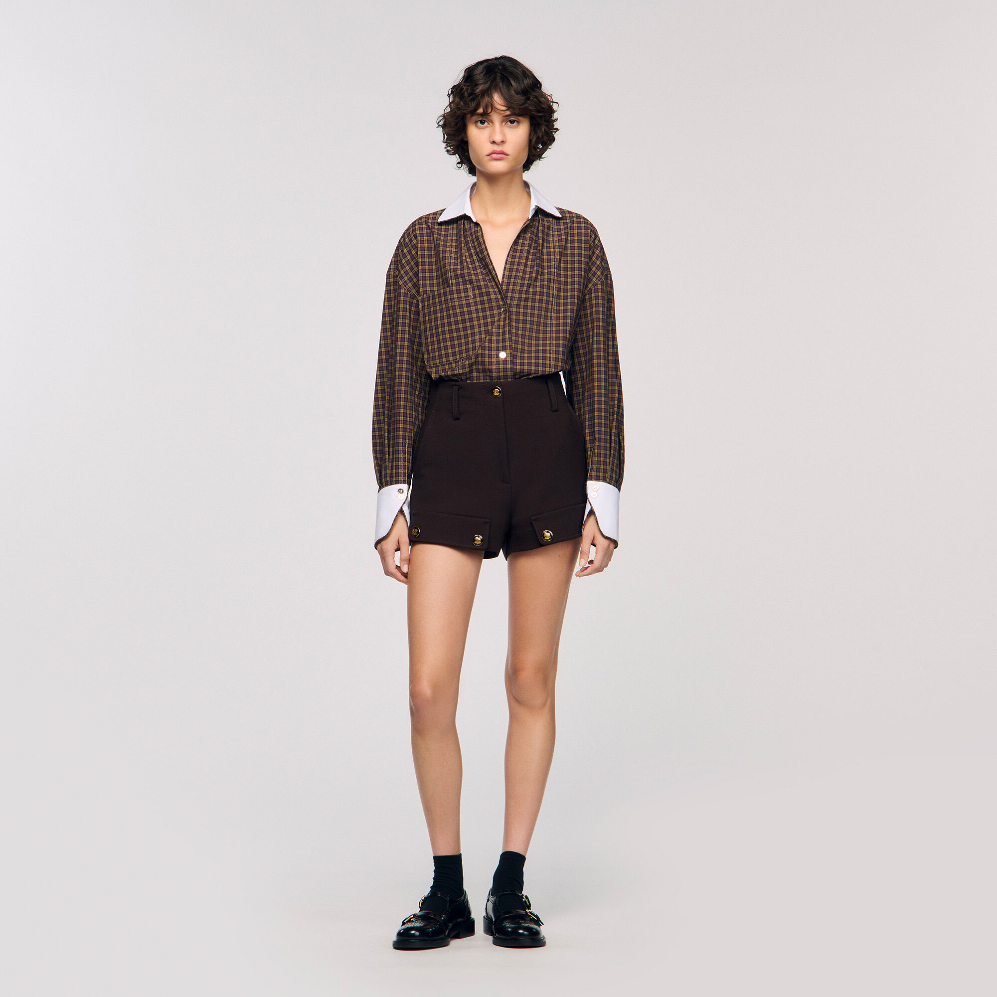 Camicia bicolore a quadri