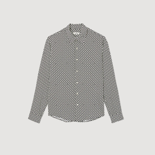 Camicia fluida stampata