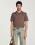 Polo in maglia con colletto con zip