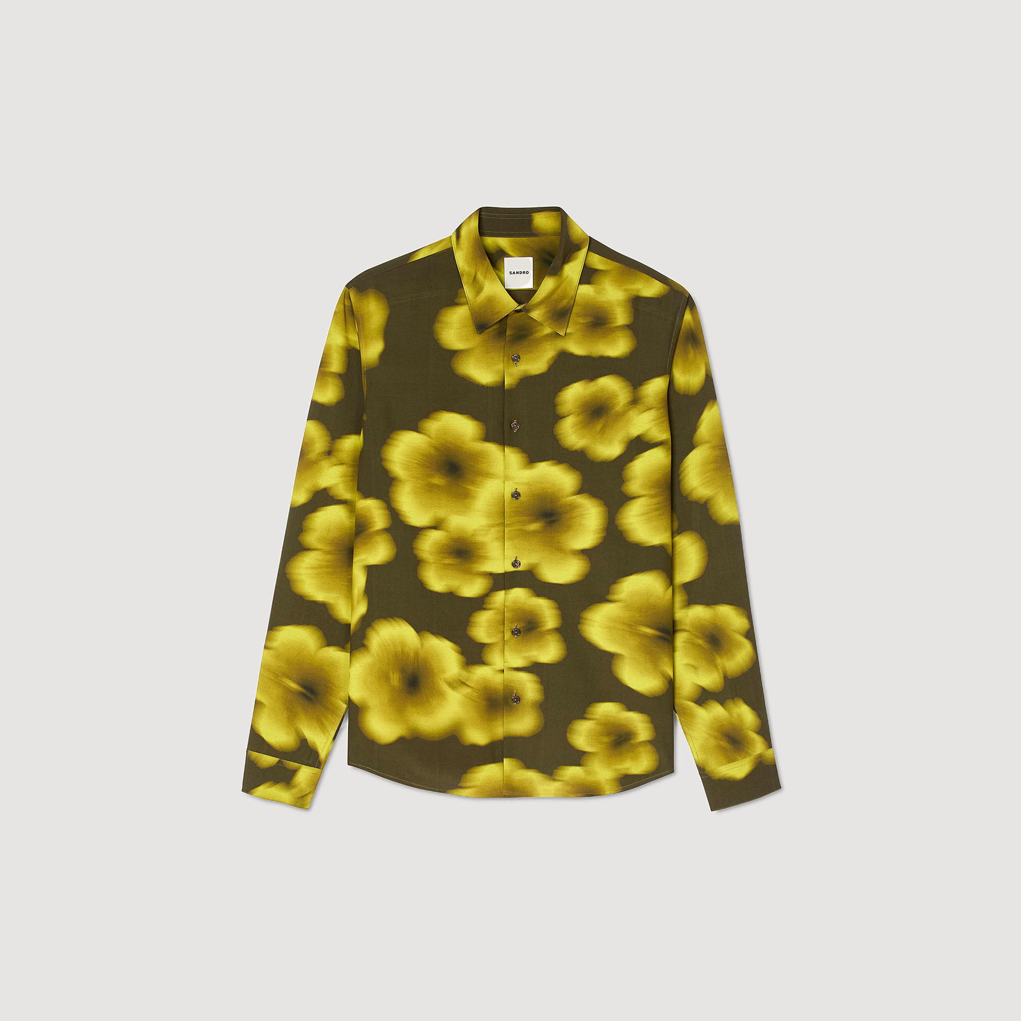 Camicia fluida con stampa a fiori