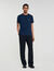 T-shirt con logo in pelle