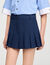 Short sartoriale plissettato