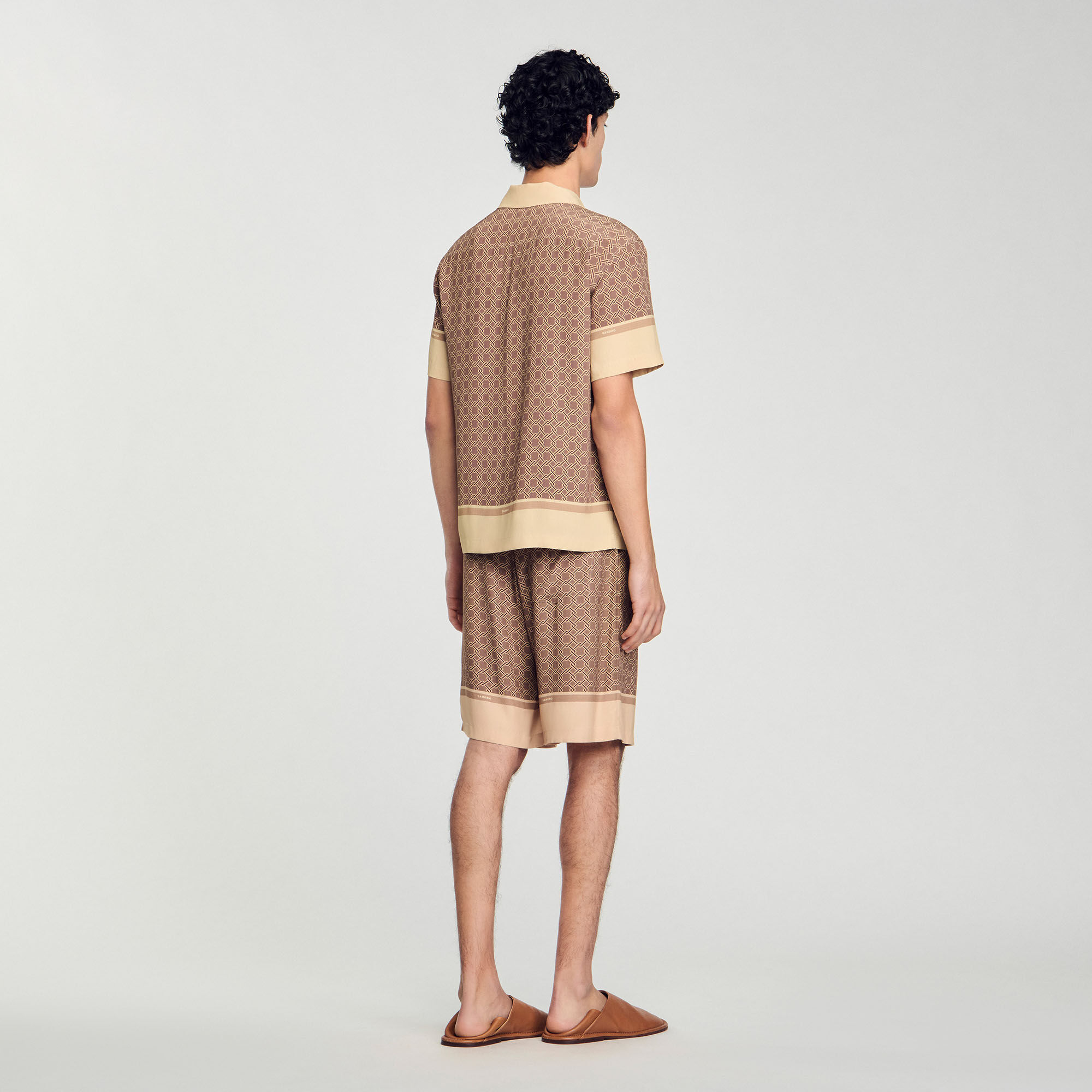 Camicia a maniche corte con stampa