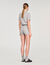 Shorts in maglia a rombi