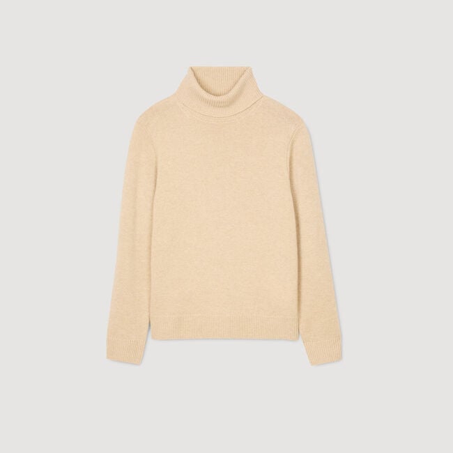 Maglione dolcevita in lana e cashmere