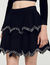 Gonna pattinatrice velluto e perle - Donna | Sandro