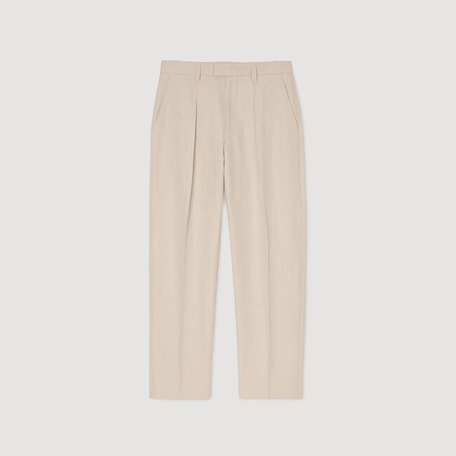Pantaloni larghi con pieghe