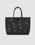 Shopping bag intrecciata con patch