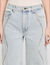 Jeans con fasce glitterate