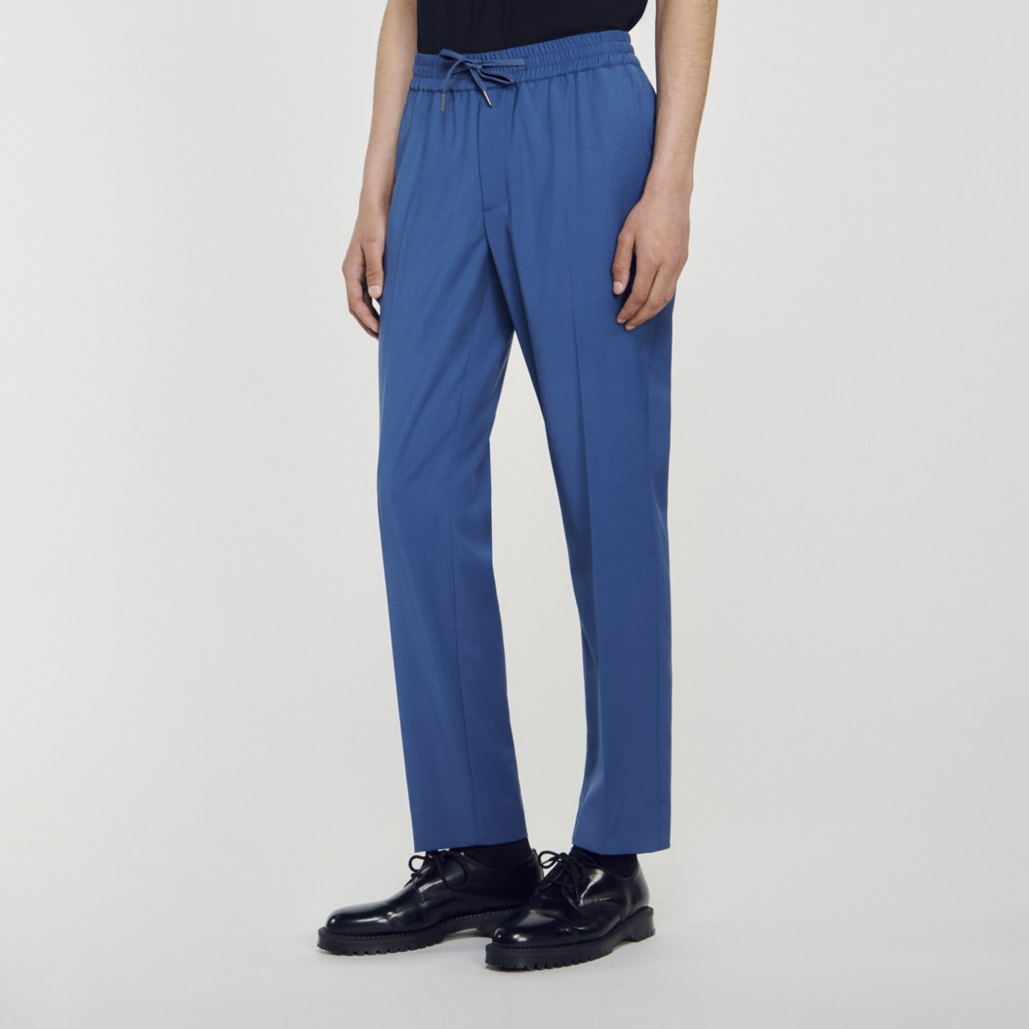 Pantaloni dritti elasticizzati