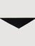 Foulard triangolo bicolore in lana