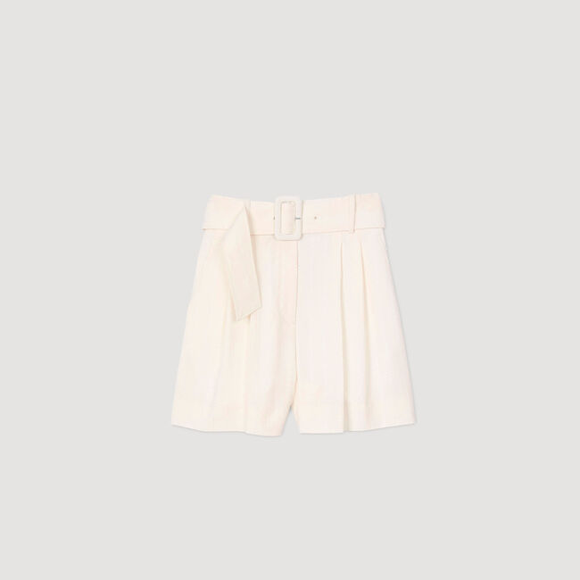 Shorts a vita alta con lustrini
