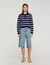 Maglione polo a righe