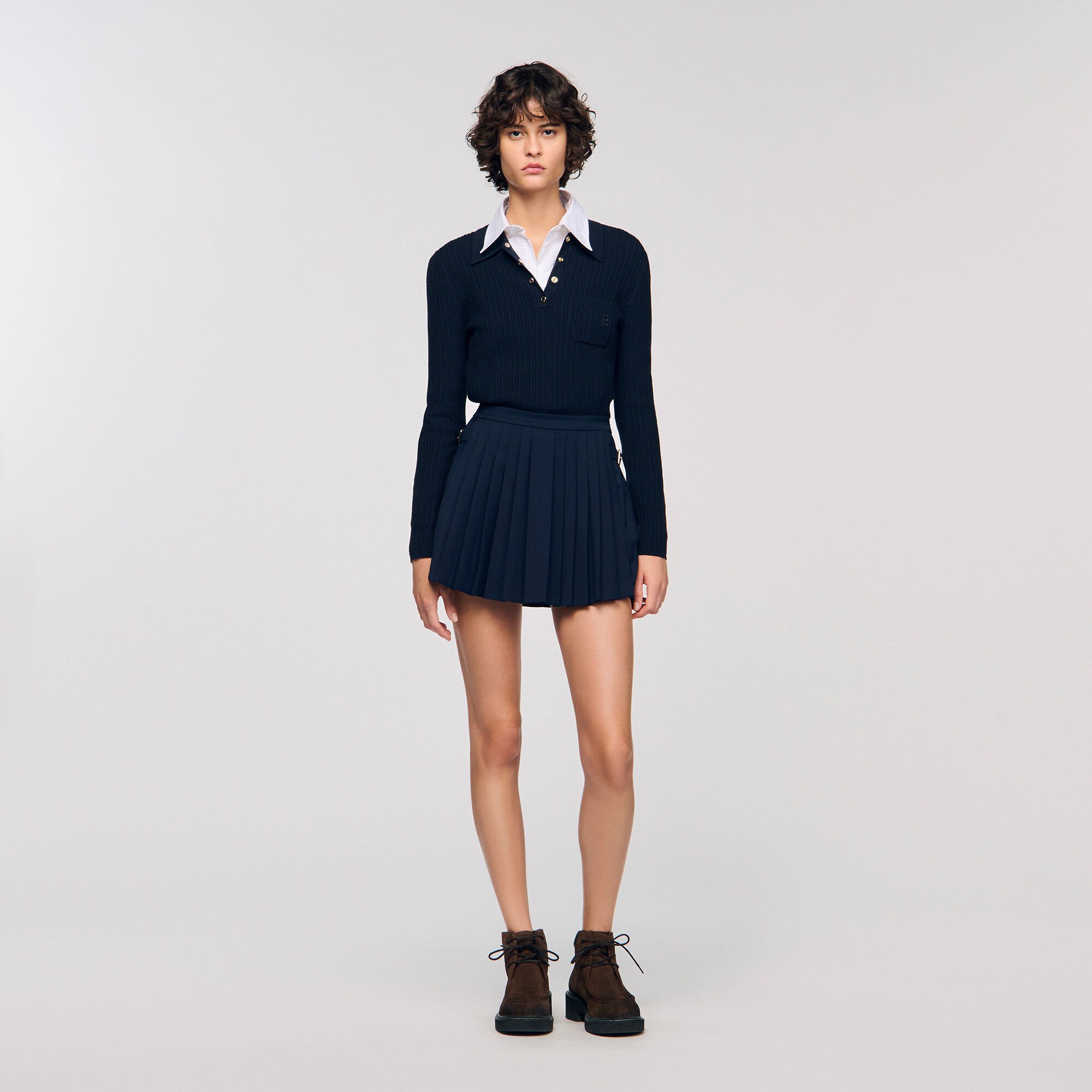 Skorts plissettati