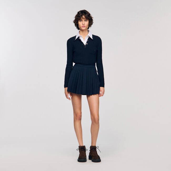 Skorts plissettati