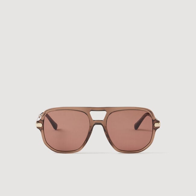 Lunettes de soleil m&eacute;tal et ac&eacute;tate