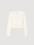 Cardigan corto in maglia a coste