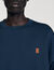 Felpa oversize con inserto in pelle