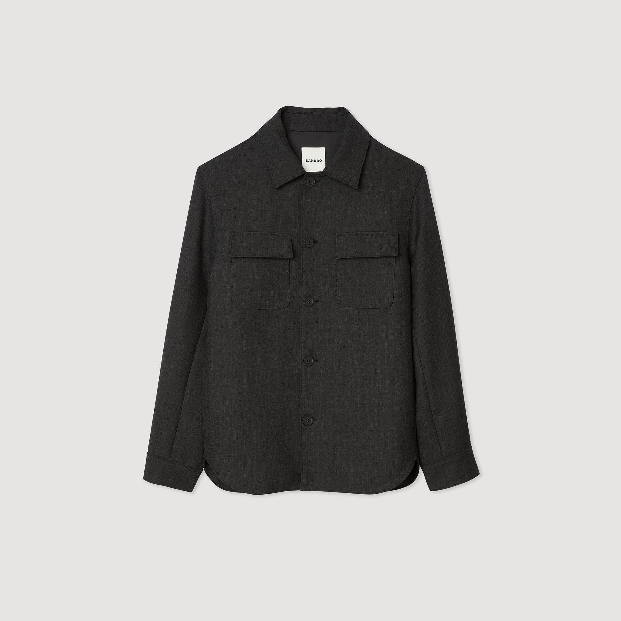 Overshirt in lana