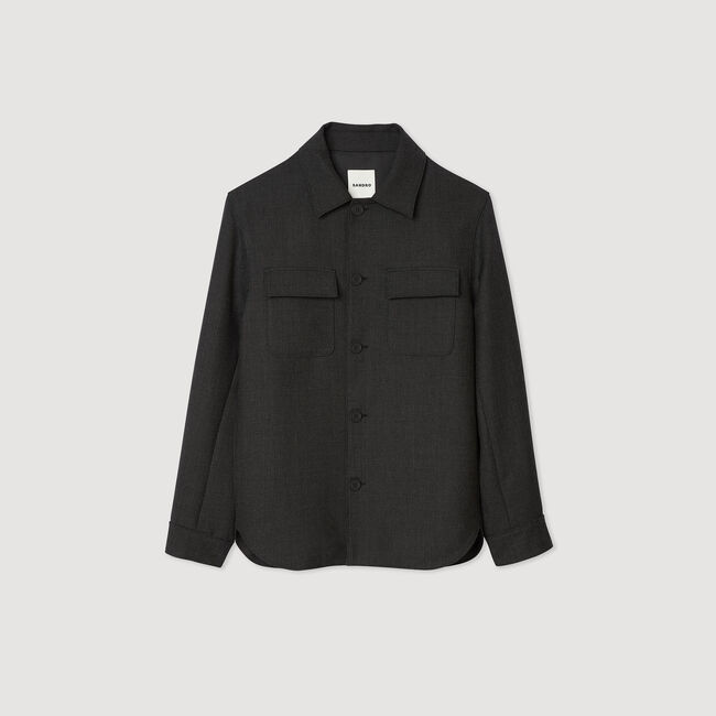 Overshirt in lana