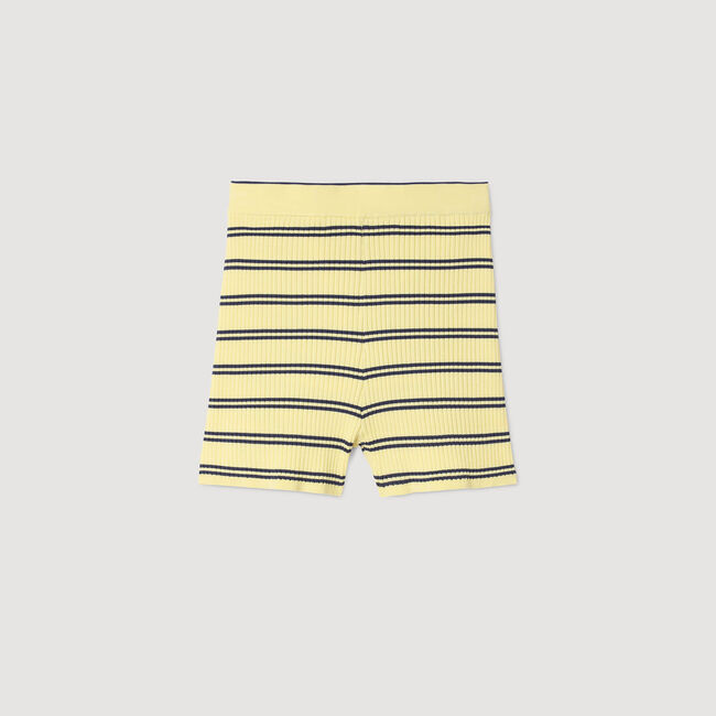 Shorts in maglia a righe