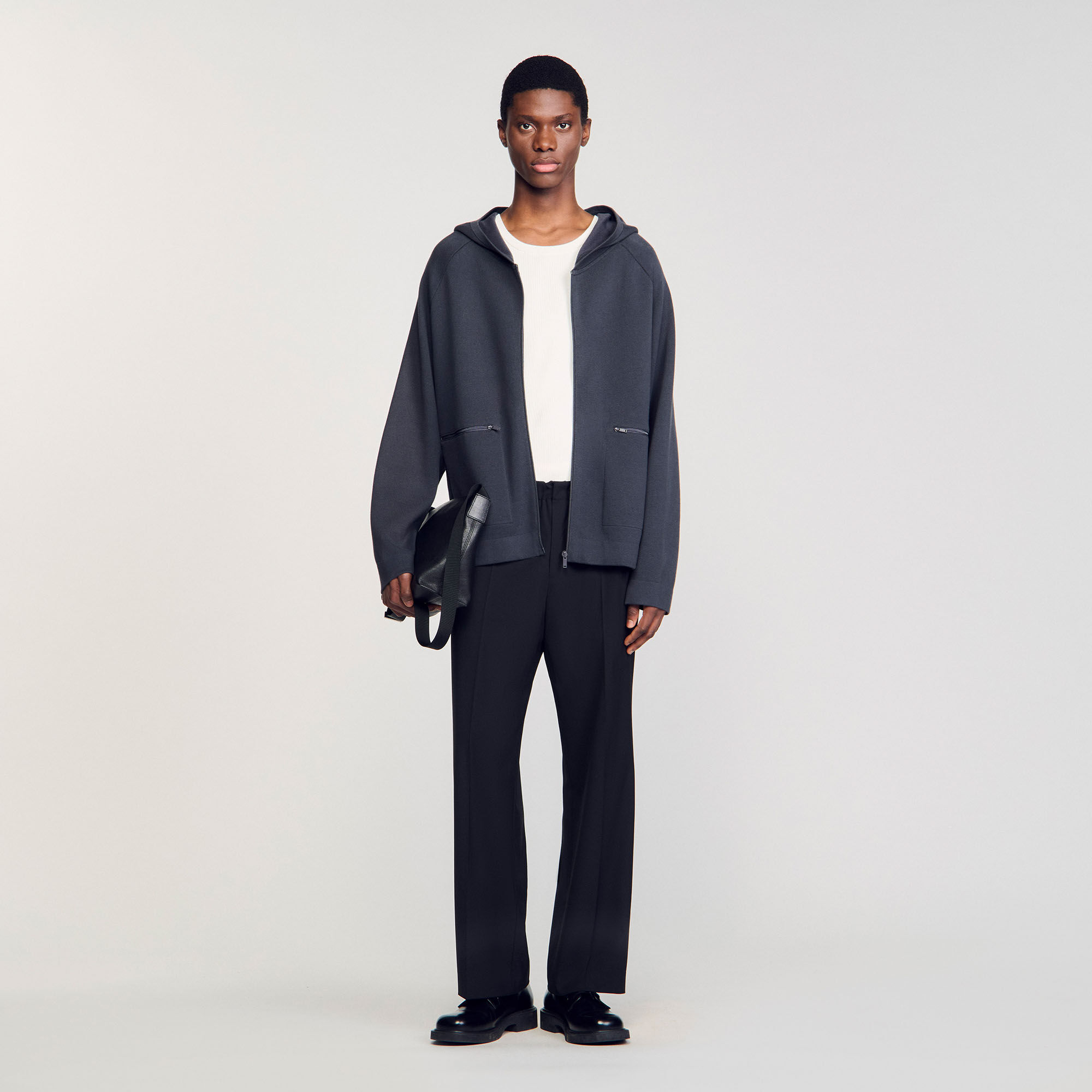 Cardigan cappuccio in maglia Milano