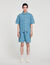 Camicia in denim square cross