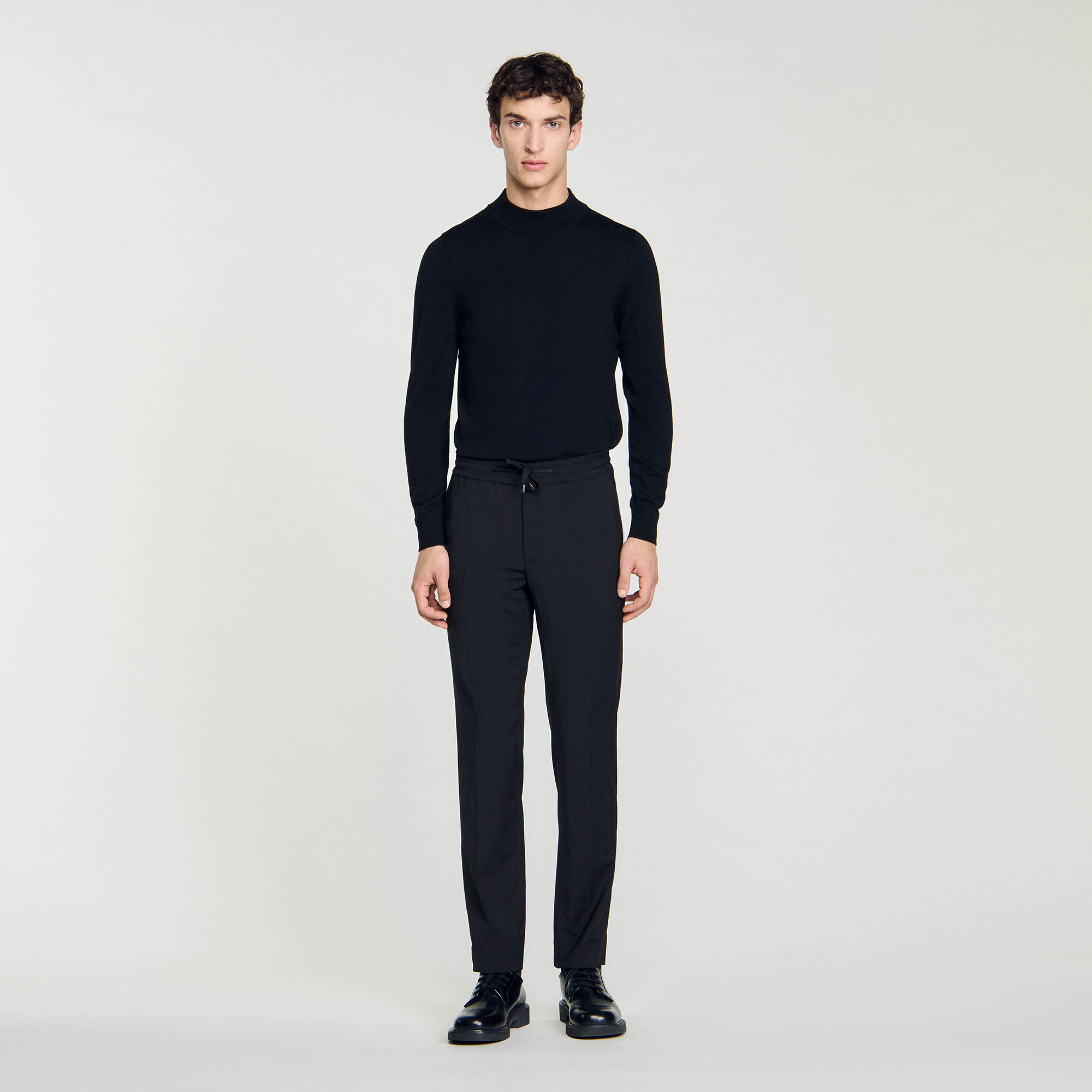 Pantaloni dritti elasticizzati