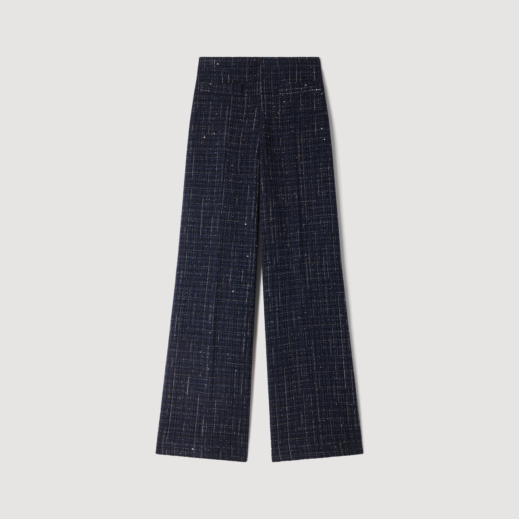 Pantaloni in tweed fantasia - Donna | Sandro