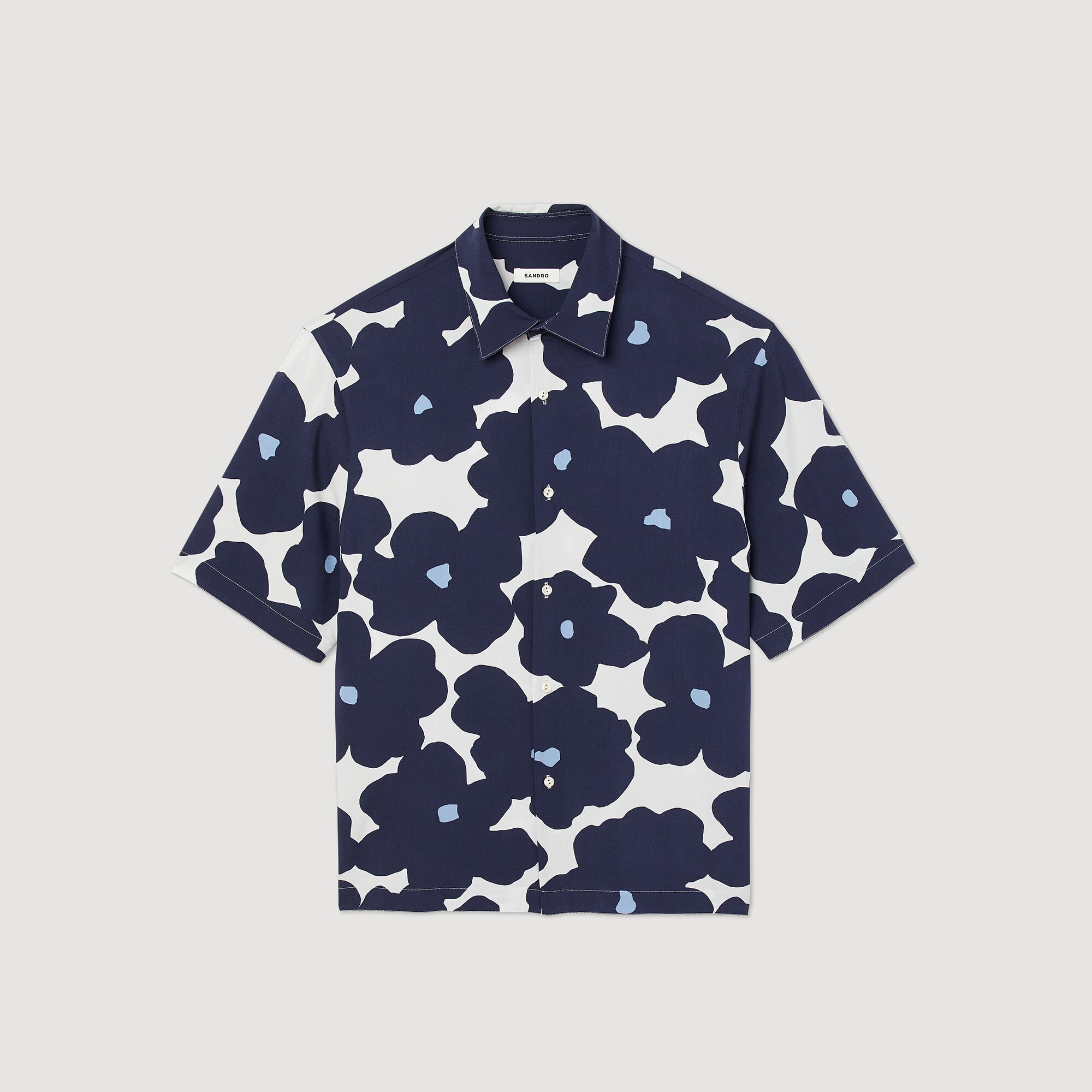 Camicia con stampa floreale