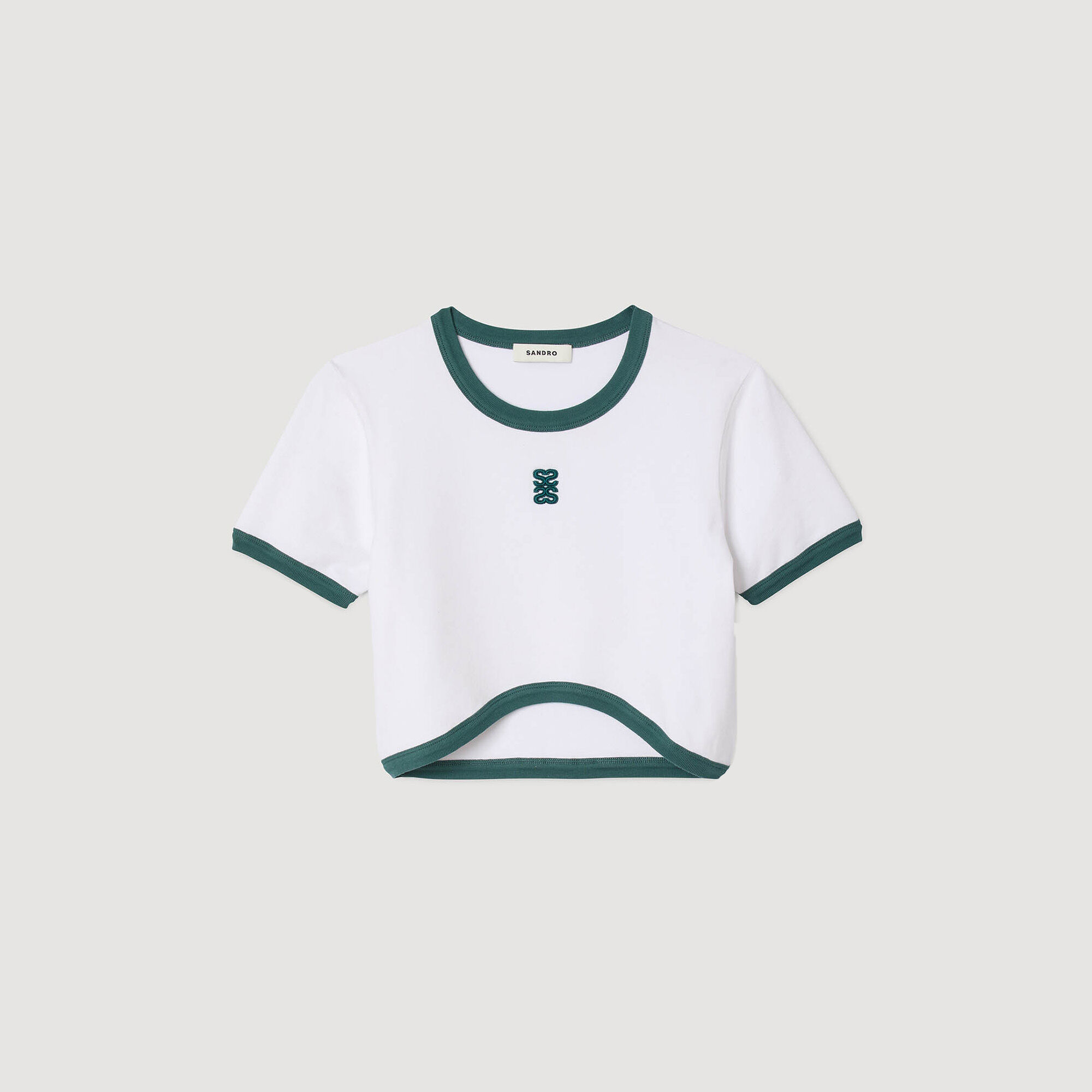 T-shirt corta bicolore