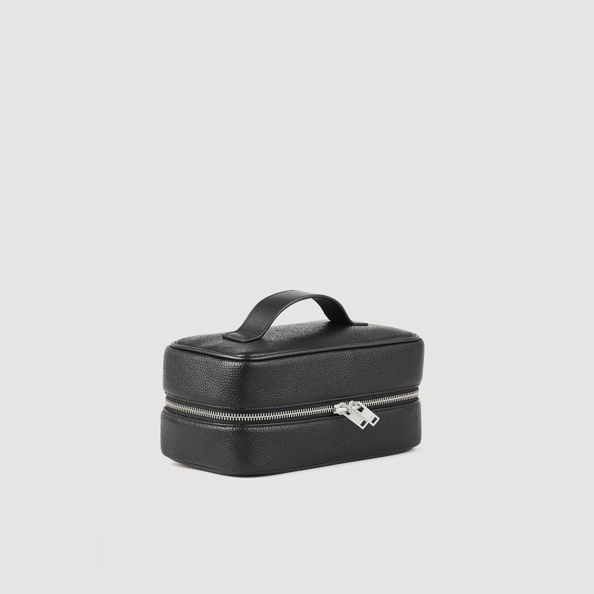 Beauty case in tela martellata