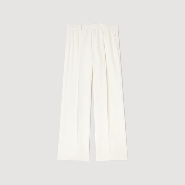 Pantaloni larghi in viscosa fluida